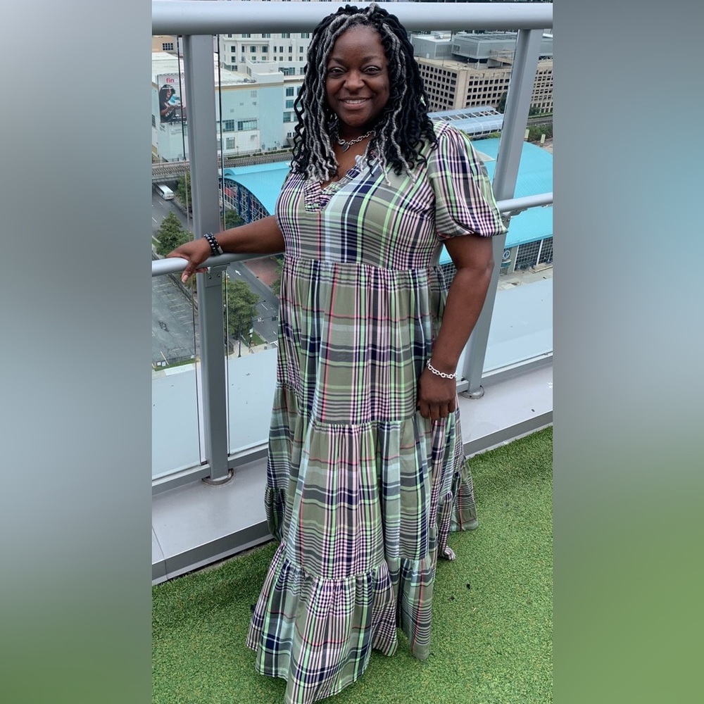 Crown & Ivy Multicolor Plaid Dress